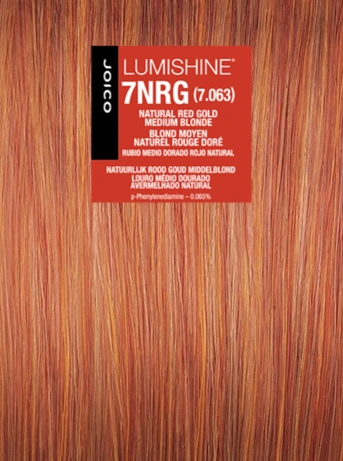 Joico Lumishine Permanent Créme - 7NRG (7.063) Natural Red Gold Medium Blonde Hajfesték 74ml főképe